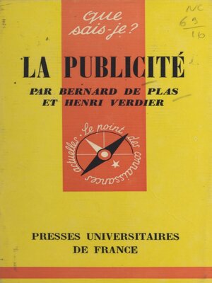 cover image of La publicité